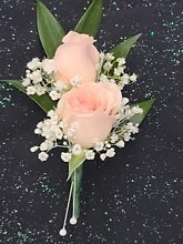 Double Sweetheart Rose Boutonniere