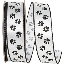 Pet Paw Printed Ribbon