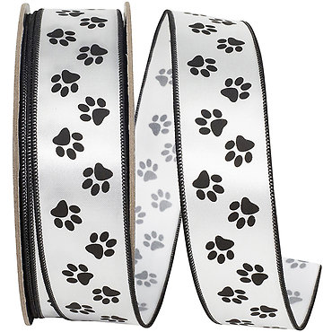 Pet Paw Printed Ribbon