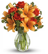 Fiery Lily and Rose