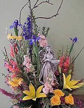 Spring Garden Floral Urn Surround