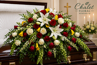 Bold Tribute Casket Spray