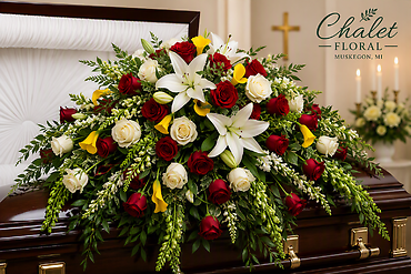 Bold Tribute Casket Spray