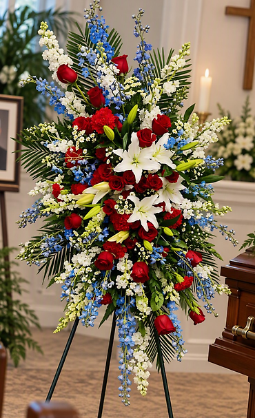 Patriotic Remembrance Standing Spray