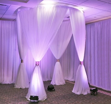 10FT ROUND FOUR POST CANOPY 