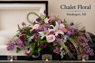 Pastel Casket Spray