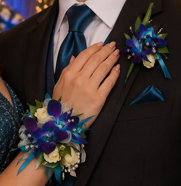Electric Blue Orchid Set