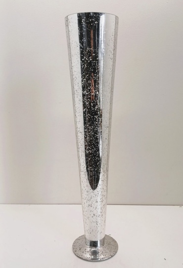 Silver Mercury Glass Pilsner