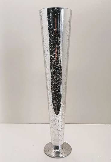 Silver Mercury Glass Pilsner