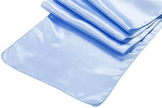 Serenity Blue Satin Runner - Rental