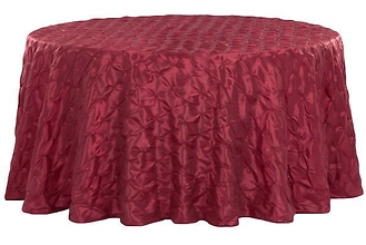 120&quot; Pinchwheel Round Tablecloth - Burgundy