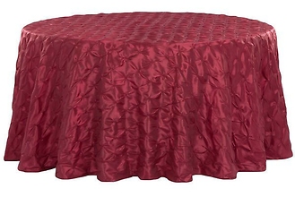 120&quot; Pinchwheel Round Tablecloth - Burgundy