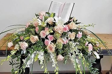 Garden Path To Heaven Casket Spray