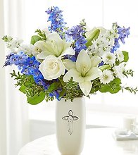 Tribute Cross Vase Arrangement