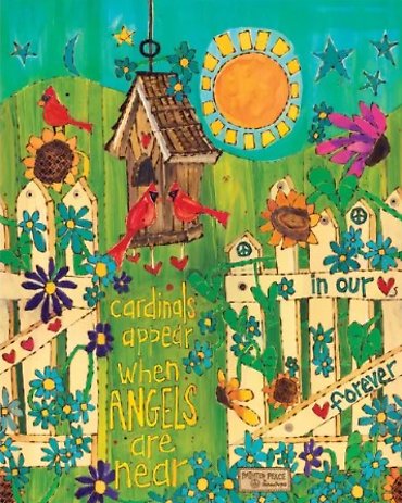Angels and Cardinals 20\" Art Pole