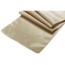 Taupe Satin Runner - Rental