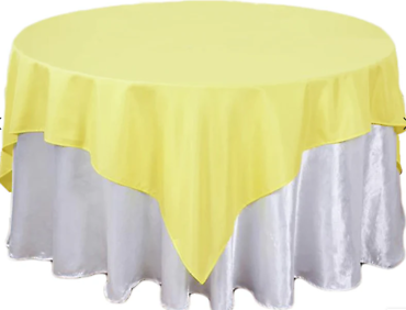 Yellow Polyester Overlay 70\"