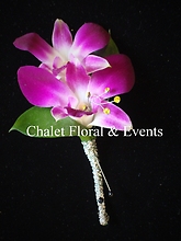 Stunning Double Orchid Boutonniere