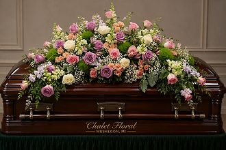 Perfect Pastel Casket Spray