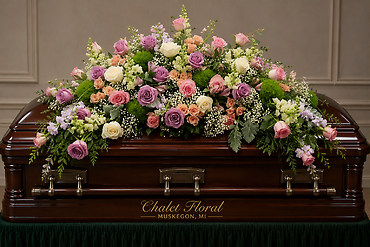 Perfect Pastel Casket Spray