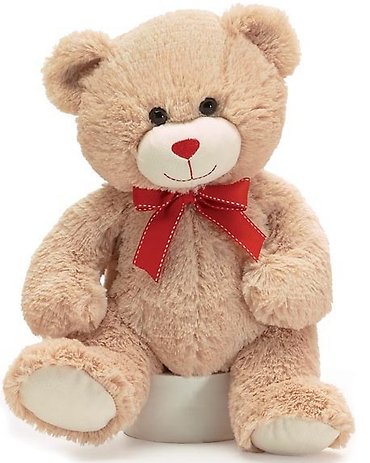 Tan Valentine Bear 12\"