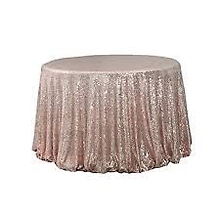 Table Decor - Tablecloths - Sequin Table Linens - 108\" Round