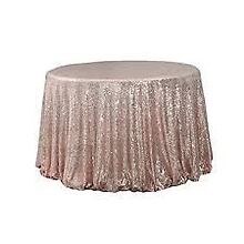 Table Decor - Tablecloths - Sequin Table Linens - 108\" Round