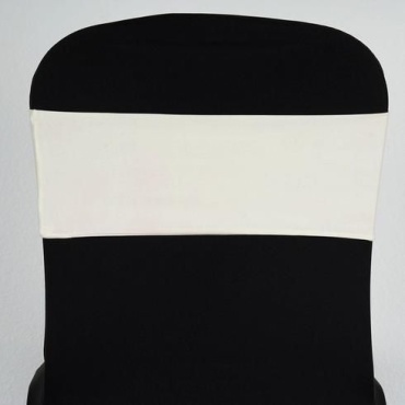 Ivory Spandex Chair Sash