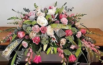 Peaceful Pastel Casket Spray