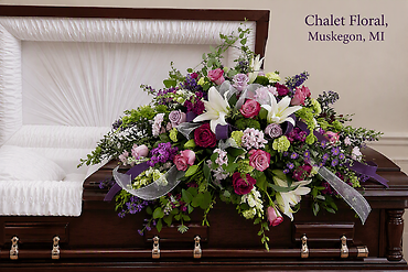 Premium Garden Mix Casket Spray
