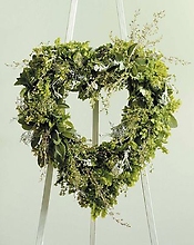 Foliage Heart for funeral.sympathy heart