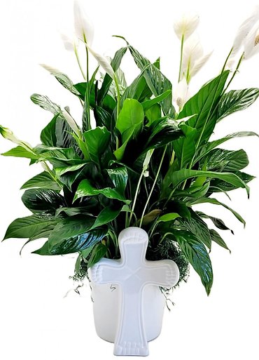 Peaceful Cross Planter