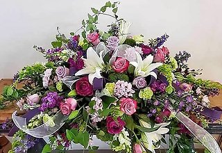 Premium Garden Mix Casket Spray
