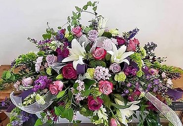Premium Garden Mix Casket Spray