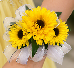 Mini Sunflower Wrist Corsage
