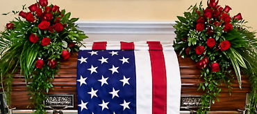 The Patriotic Tribute  Double Casket Scarf