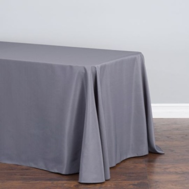 90 x 156 Charcoal Poly Tablecloth