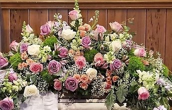 Perfect Pastel Casket Spray