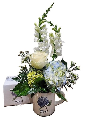 Mom Hydrangea Mug Arrangement