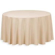 120&quot; Round Beige Poly