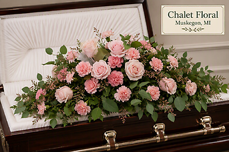 Peaceful Pink Casket Spray
