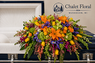 Loving Color Casket Spray