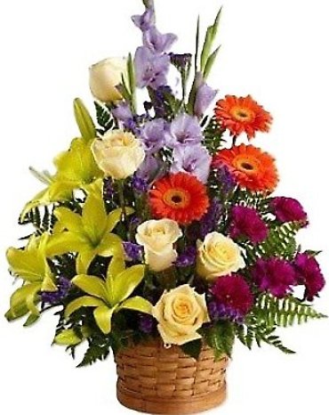 Muskegon Blooming Basket Of Color