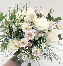 Hand Tied With Ribbon Pastel Bouquet