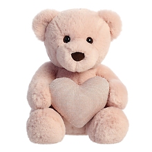 Tuffy Blush Bear With Heart