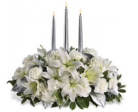 Silver Elegance Centerpiece