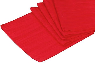 Red Accordion Crinkle Runner - Rental