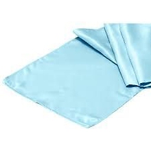 Light Blue Satin Runner - Rental