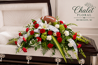 Football Fanatic Casket Spray