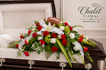 Football Fanatic Casket Spray